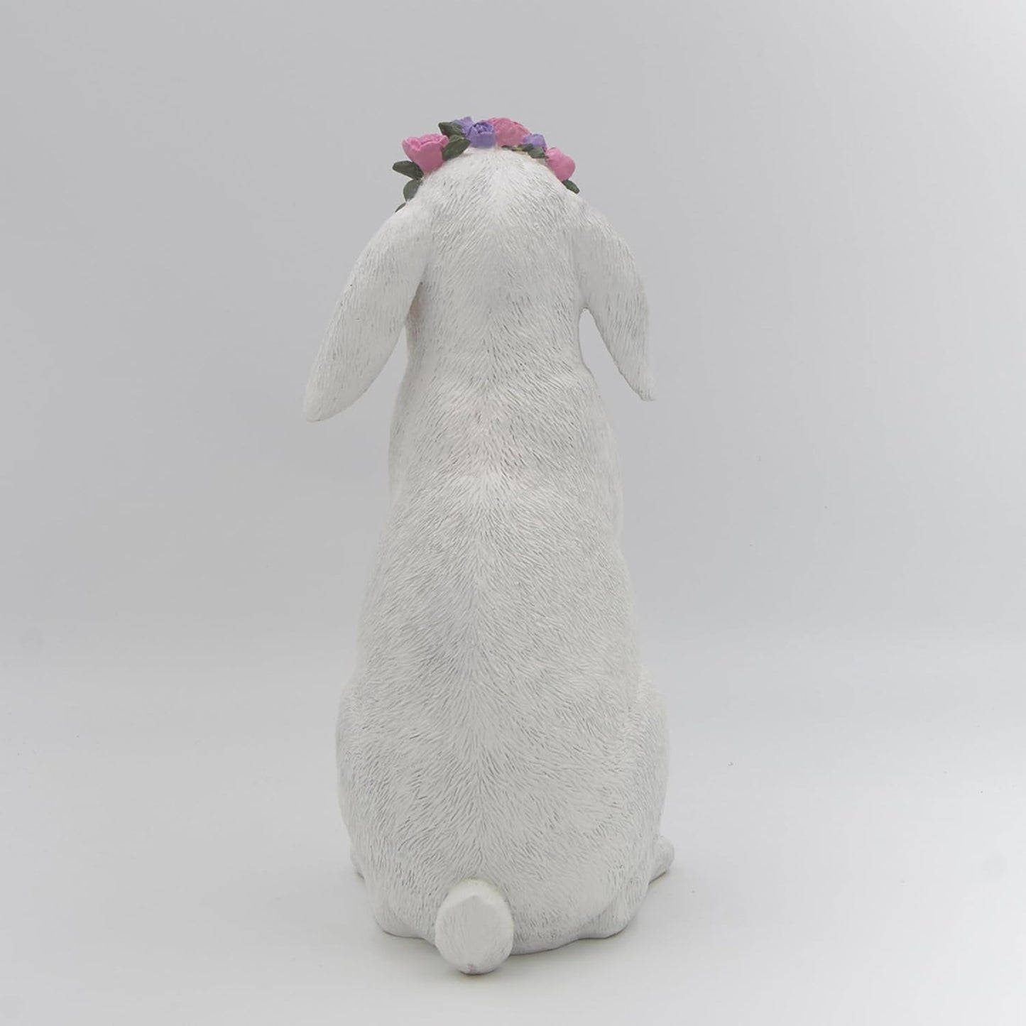 Standing Bunny with Floral Crown