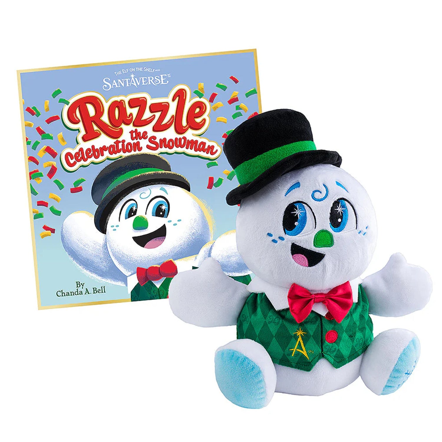 The Elf On The Shelf SnoStax Razzle the Snowman Plush and Book