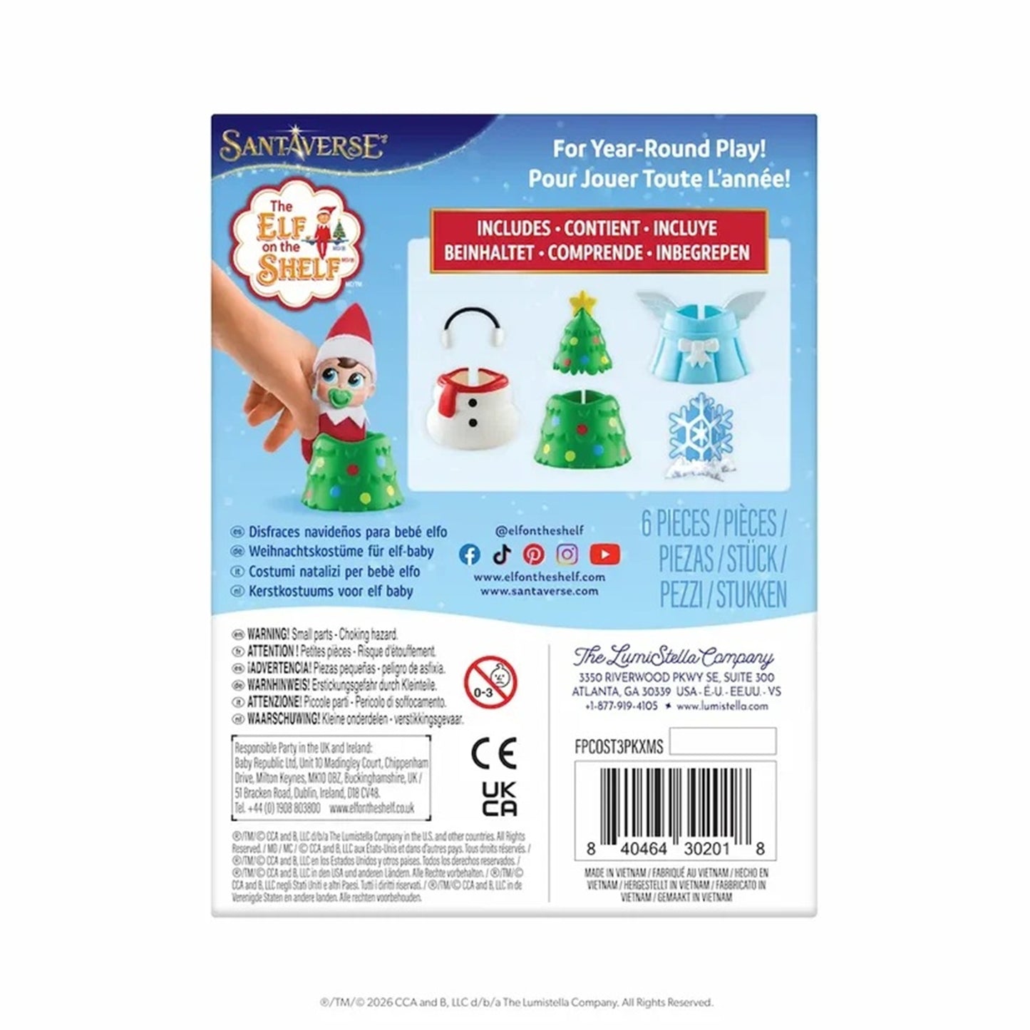 The Elf on the ShelfJolly Little Wardrobe: Elf Baby Costume Seasonal Set | Frost Pips®