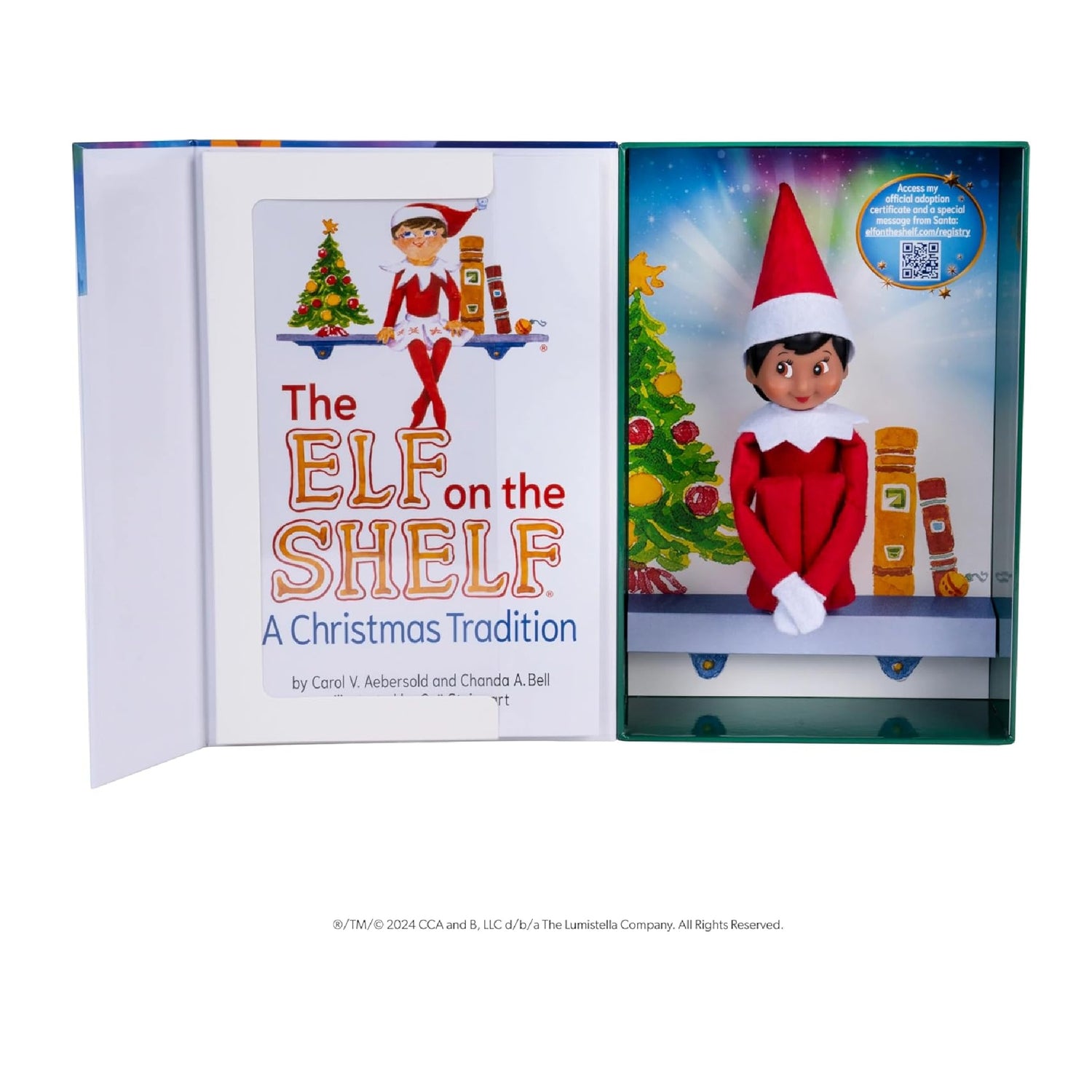 The Elf on the Shelf: A Christmas Tradition - Girl Scout Elf with Brown Eyes - Includes Artfully Illustrated Storybook, Keepsake Box and Official Adoption Certificate