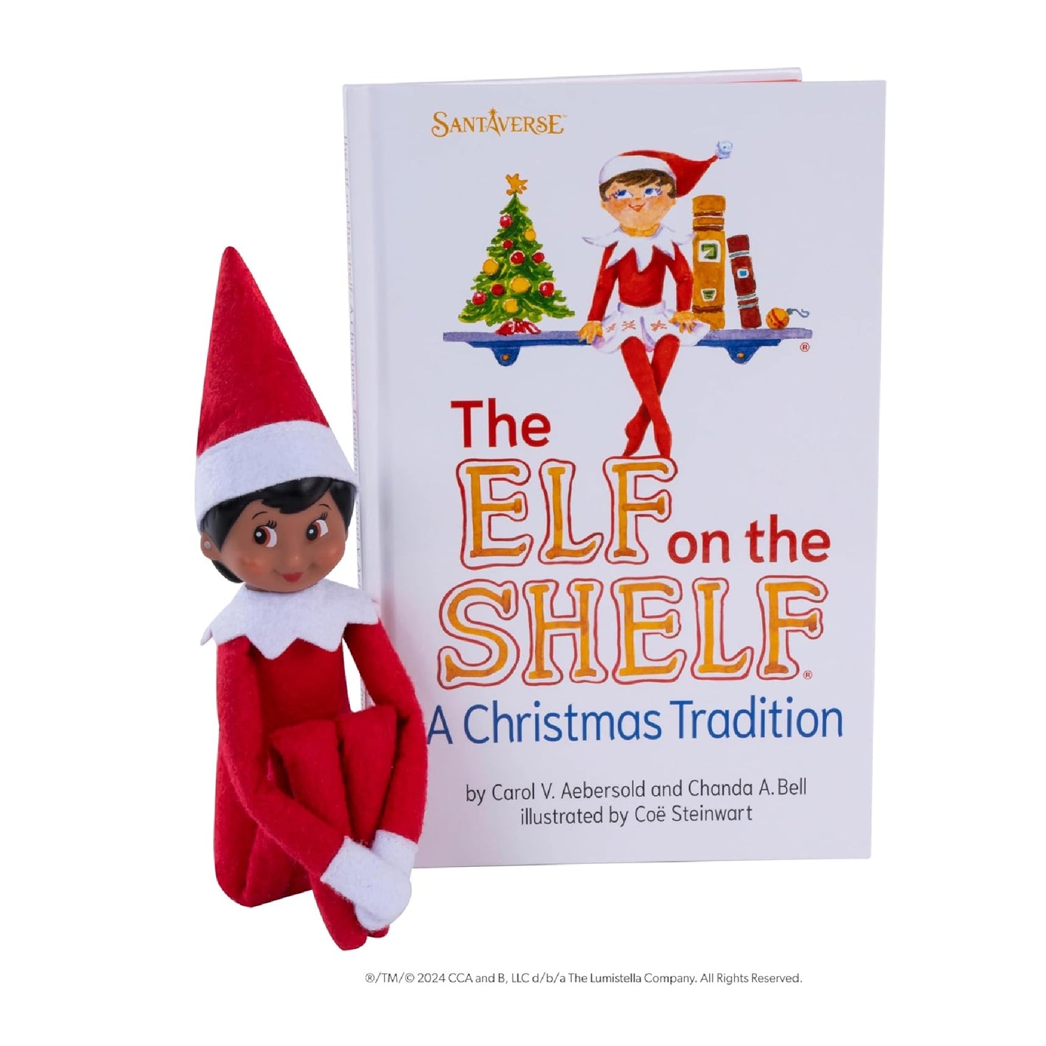 The Elf on the Shelf: A Christmas Tradition - Girl Scout Elf with Brown Eyes - Includes Artfully Illustrated Storybook, Keepsake Box and Official Adoption Certificate