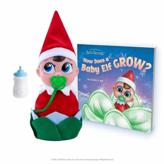 The Elf on the Shelf Bloom & Bundle Cuddle Set with Bottle and Pacifier Frost Pips