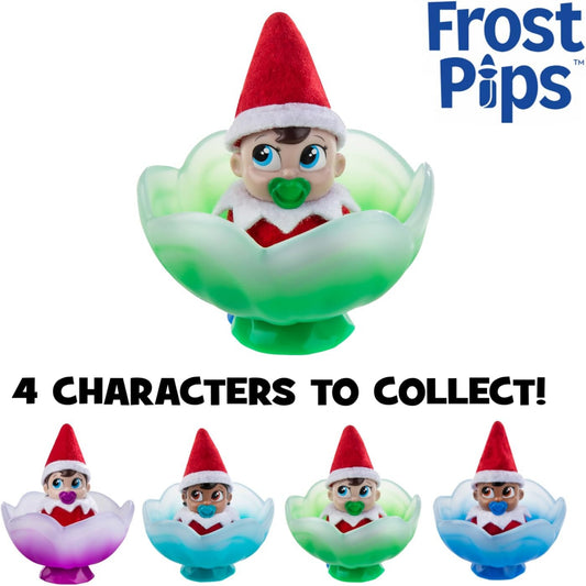 The Elf on the Shelf Frost Pips Mini Blooms Elf Baby Boy with Blue Eyes - Includes Frost Flower Cradle