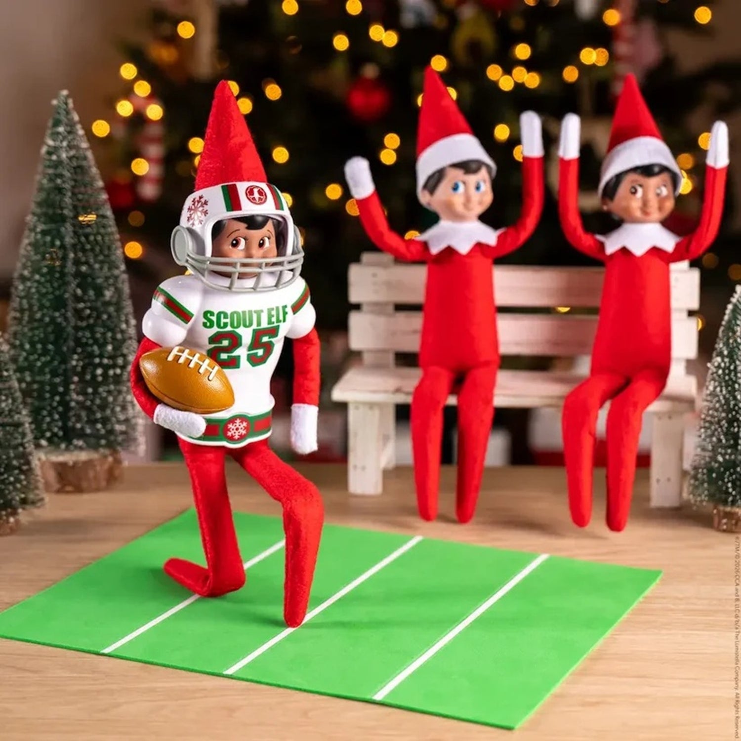 The Elf on the Shelf Jolly Jersey Custom Football Kit | Claus Couture Collection®