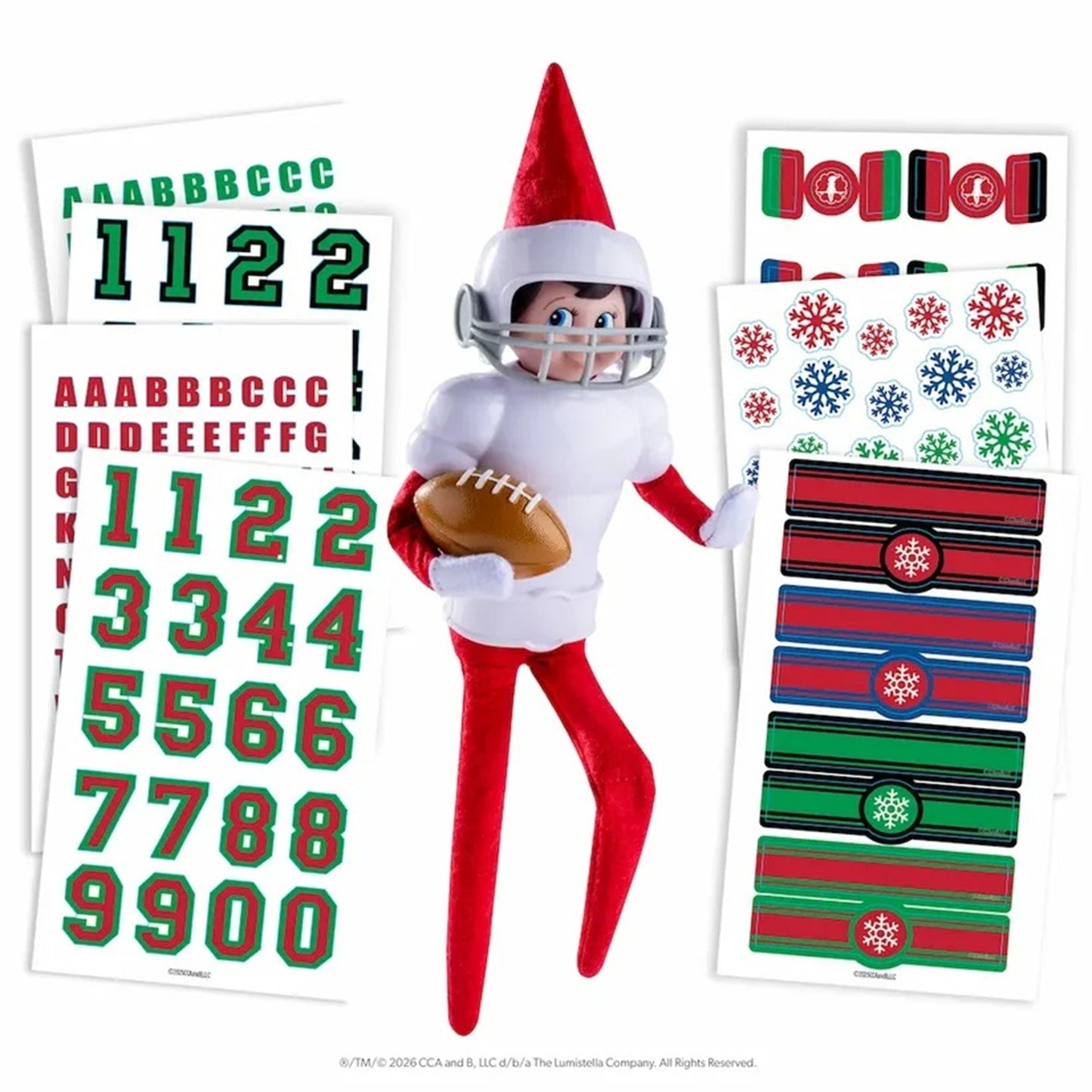 The Elf on the Shelf Jolly Jersey Custom Football Kit | Claus Couture Collection®