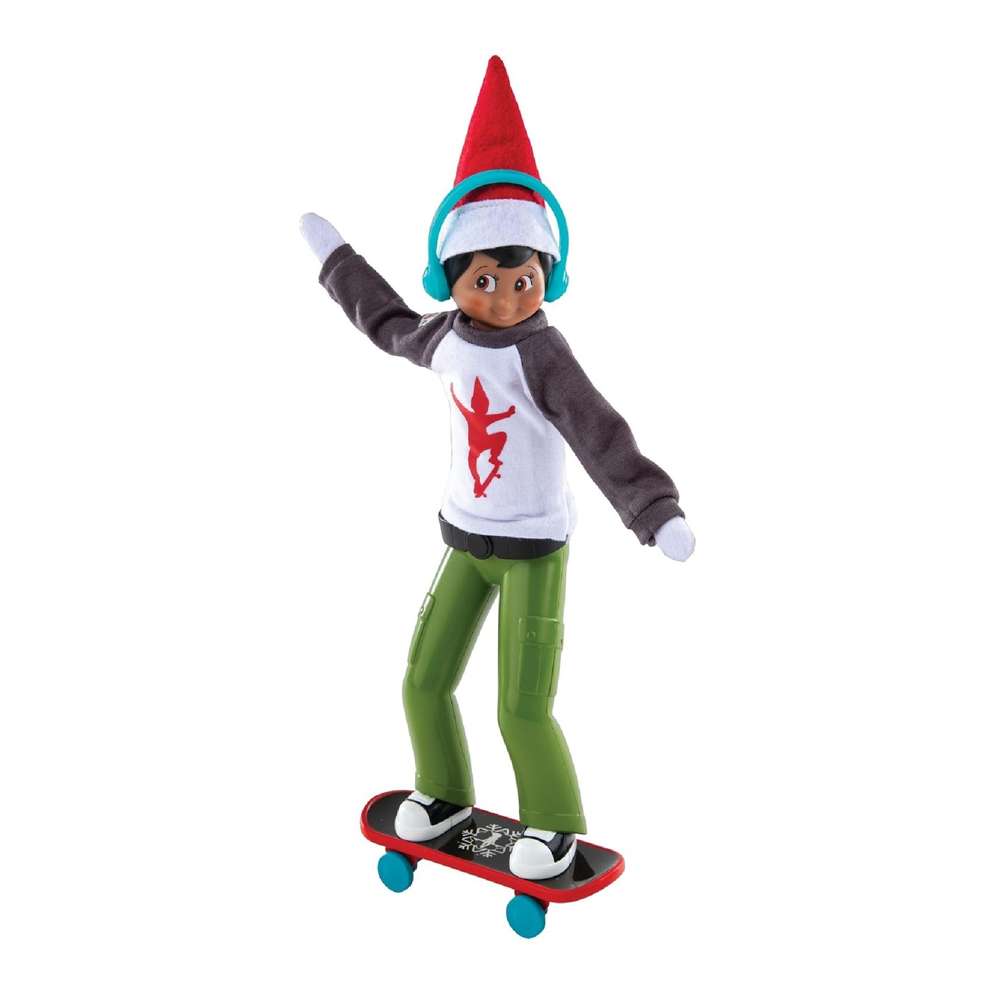 The Elf on the Shelf MagiFreez Standing Holly Jolly Ollie Skateboard Set