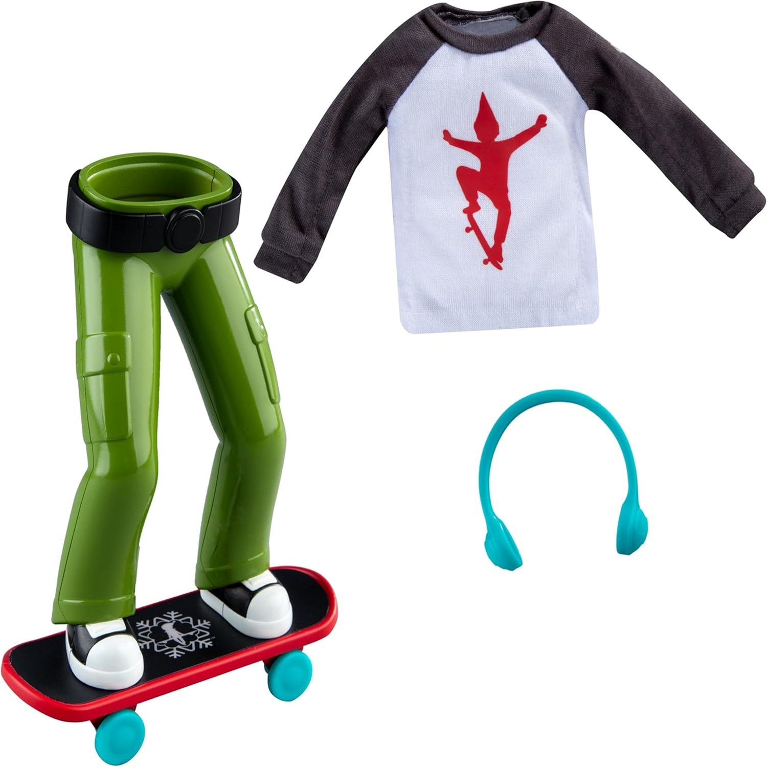 The Elf on the Shelf MagiFreez Standing Holly Jolly Ollie Skateboard Set