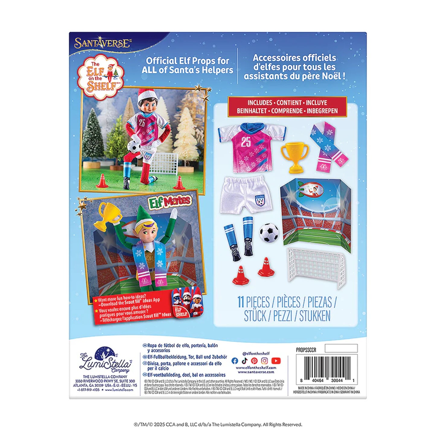 The Elf on the Shelf Soccer Polar Props North Pole Pitch Kit