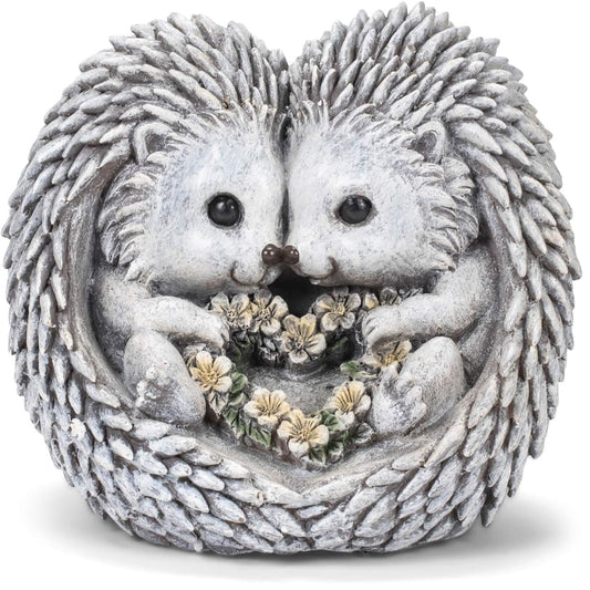 Roman Pudgy Hedgehogs Love Garden Statue