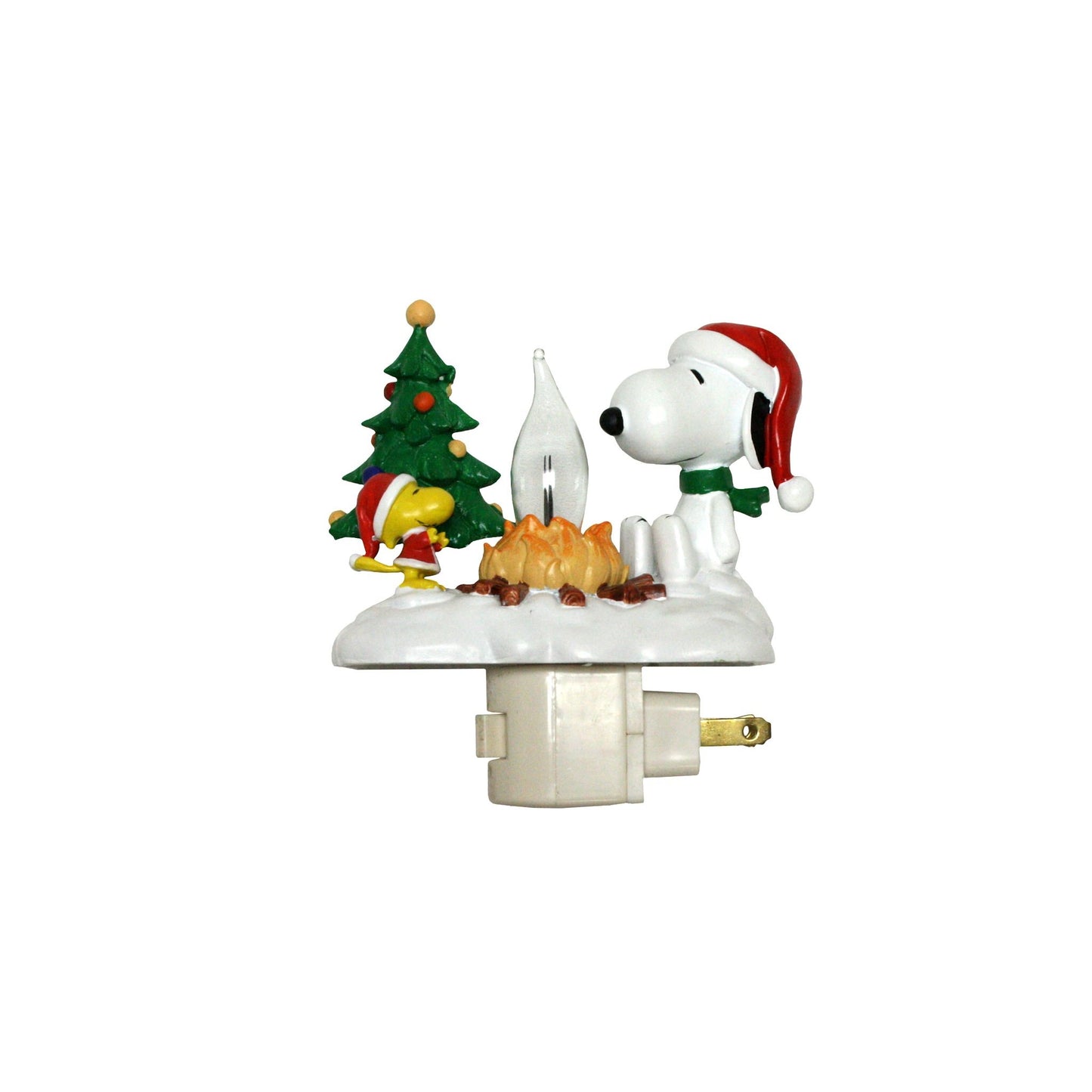 Roman Snoopy Woodstock Campfire Flickering Night Light