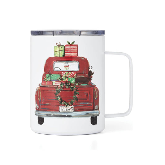 Lenox Cambridge 16 Oz Insulated Red Truck Coffee Mug
