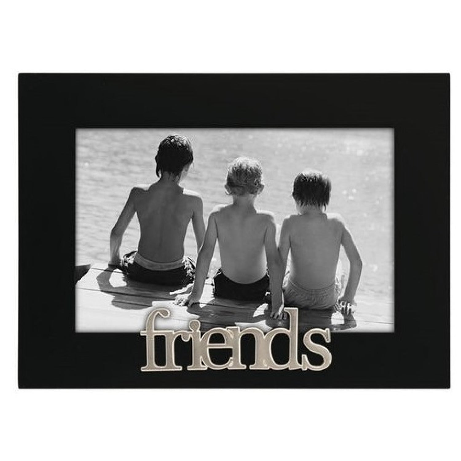 Malden Black Wooden "Friends" 4X6 Picture Frame