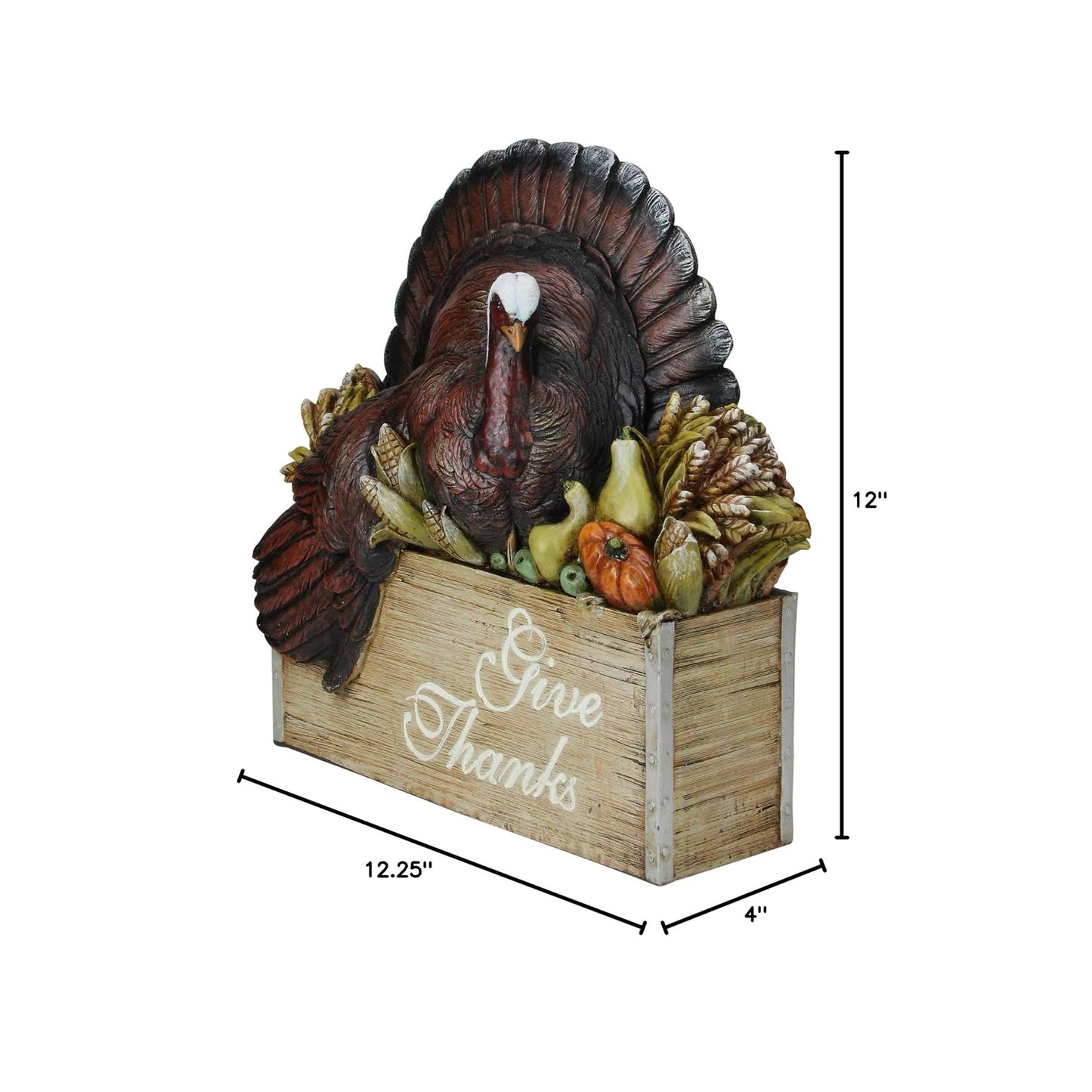 Joseph Studio Turkey In Crate 12" Tabletop by Roman