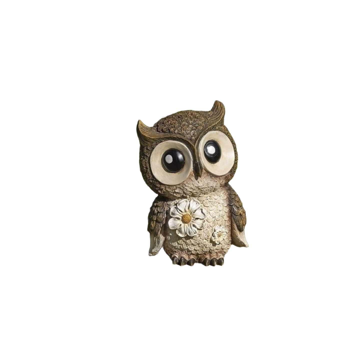 Roman Mini Owl Painted Critter Garden Statue