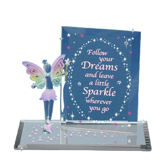 Glass Baron Fairy, "Dream and Sparkle" Plaque