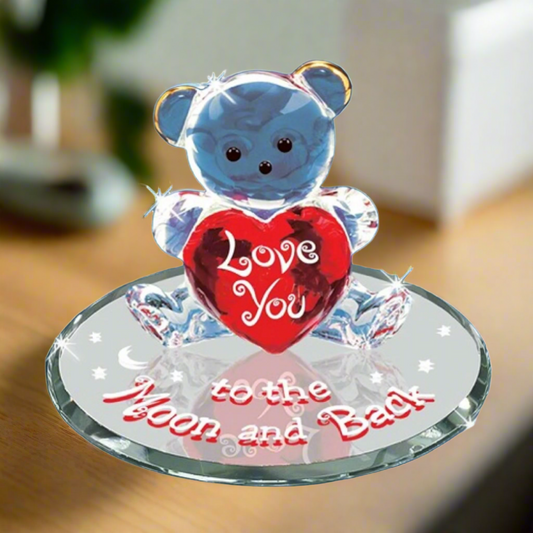 Glass Baron Bear "Love You to the Moon and Back"