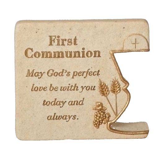 Plaque de bureau de première communion