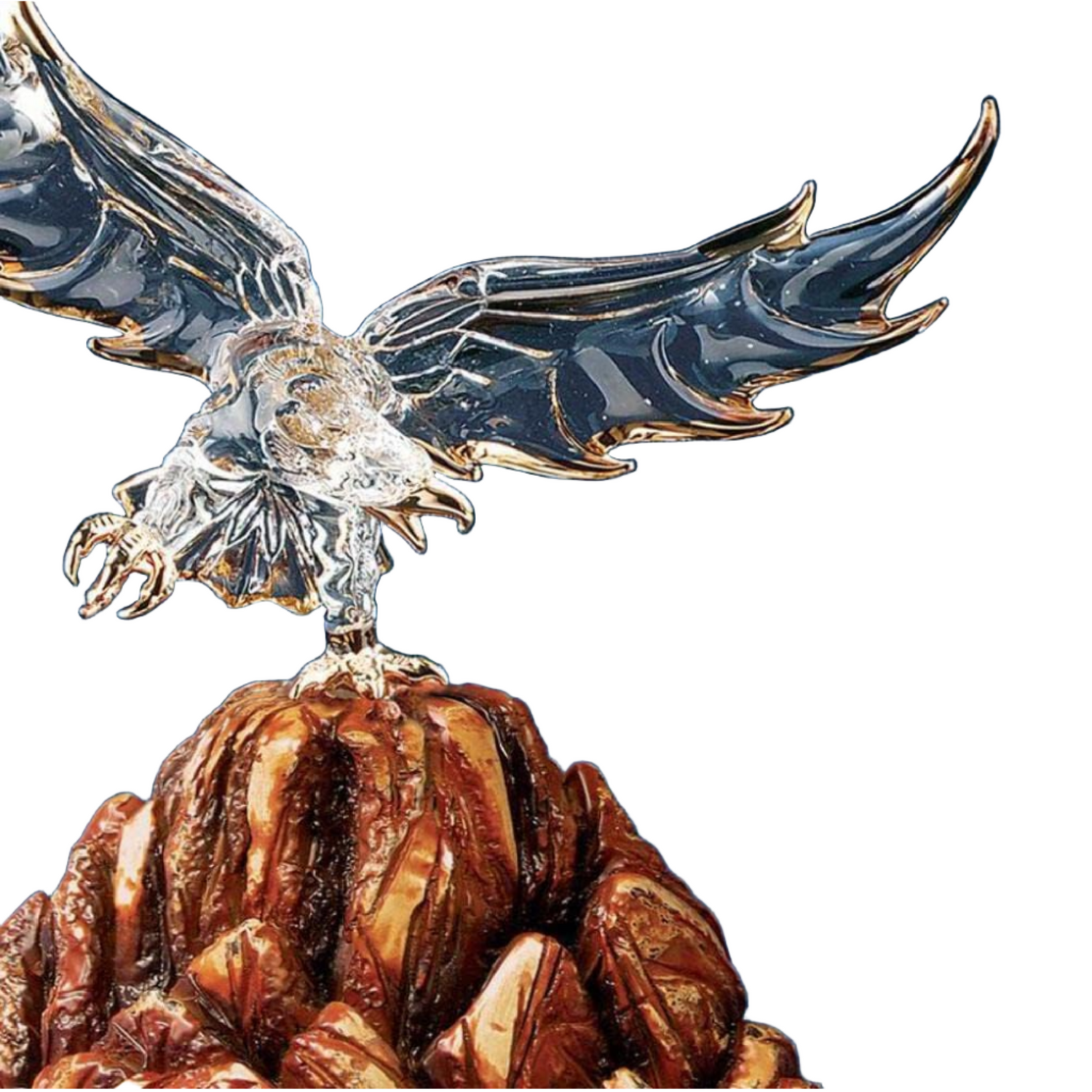 Glass Baron Eagle On Base