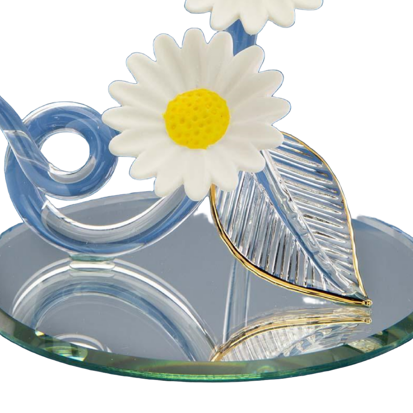 Glass Baron Double Daisy Butterfly