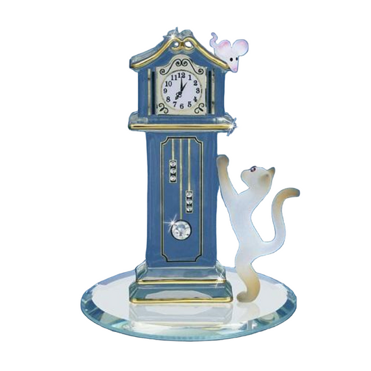 Glass Baron Hickory Dickory Clock Figure