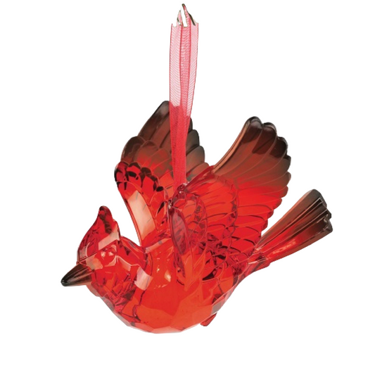 Ornement cardinal en acrylique Enesco