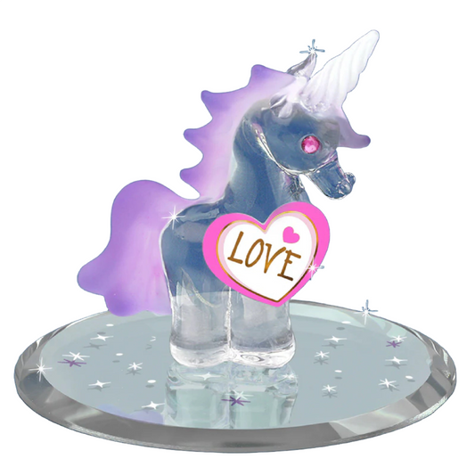 Glass Baron Unicorn "Love" Figure