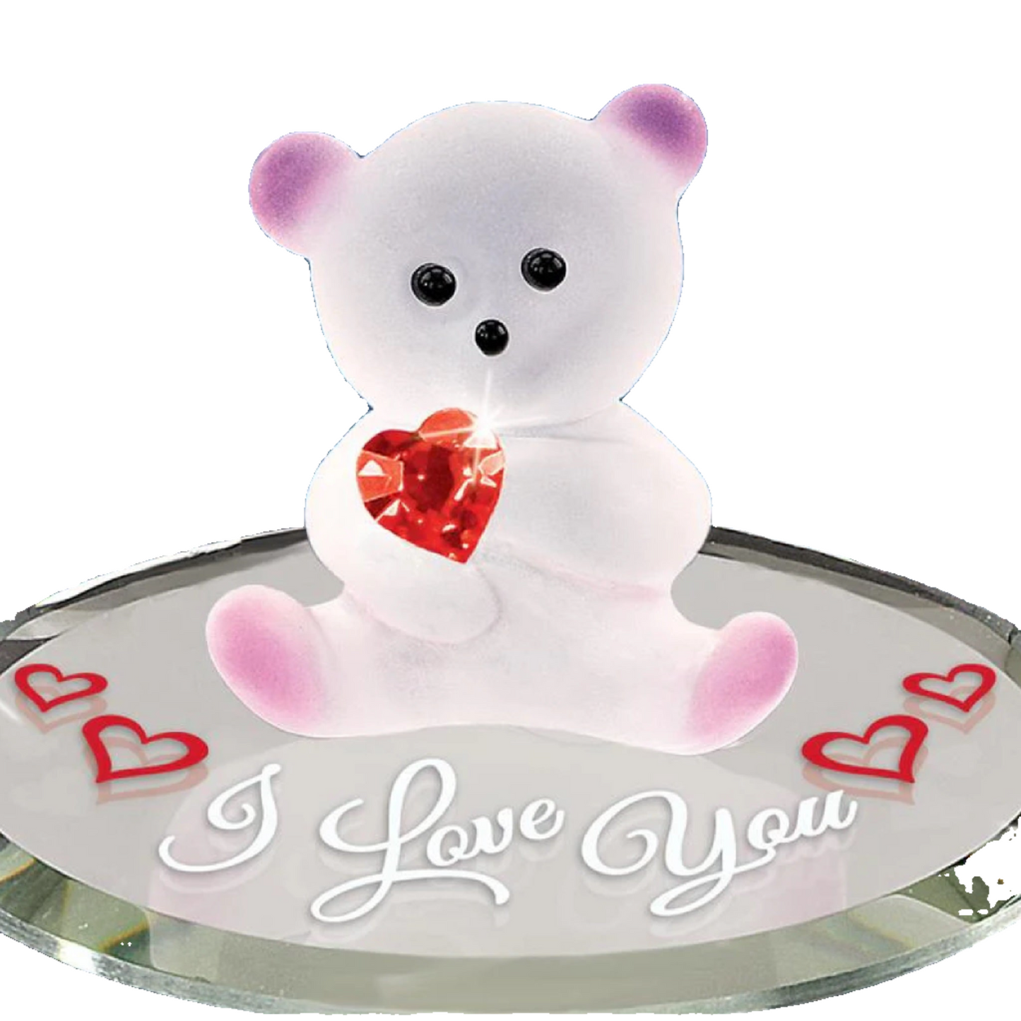 Glass Baron Bear "I Love You" Figure