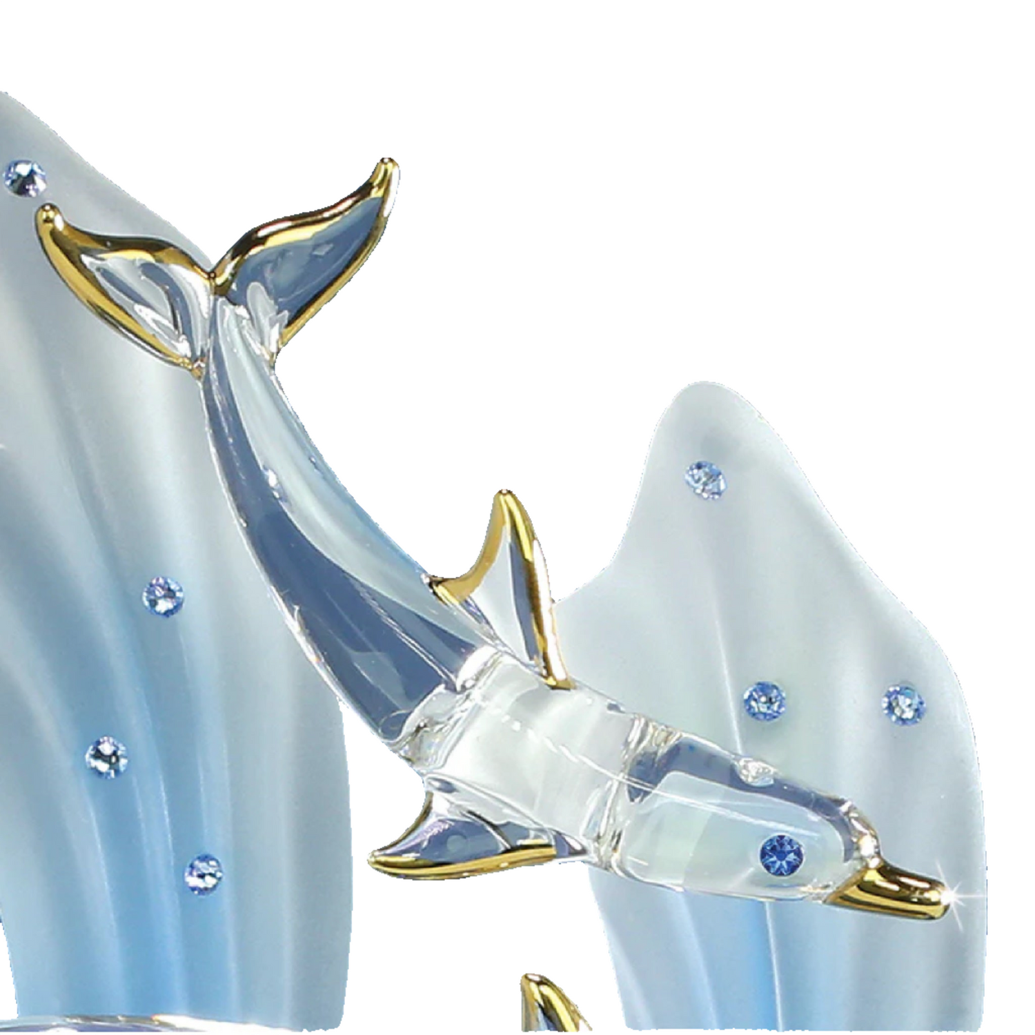 Glass Baron Double Dolphin Figure