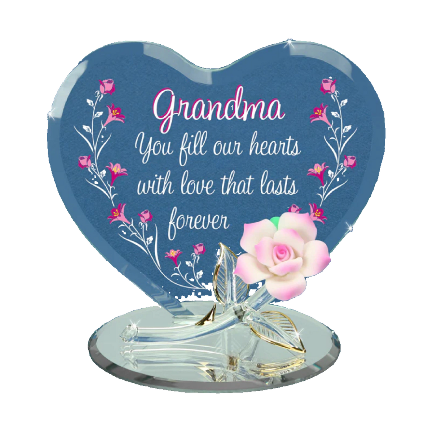 Grandma, You Fill Our Hearts by Glass Baron Plaque