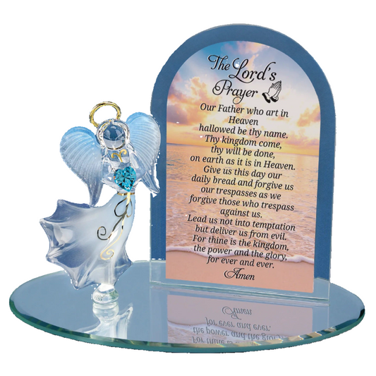 Glass Baron Lord's Prayer Figurine Plaque