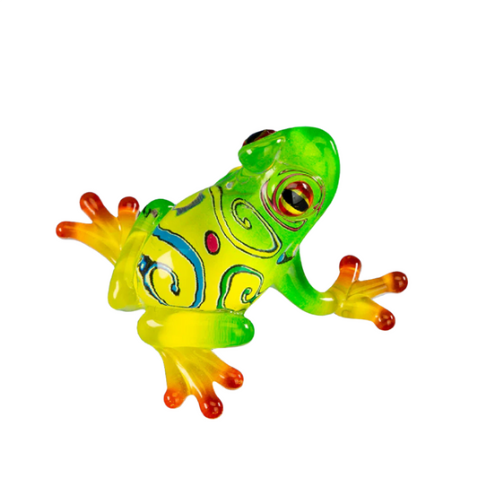 Glass Baron Curly Frog Figure