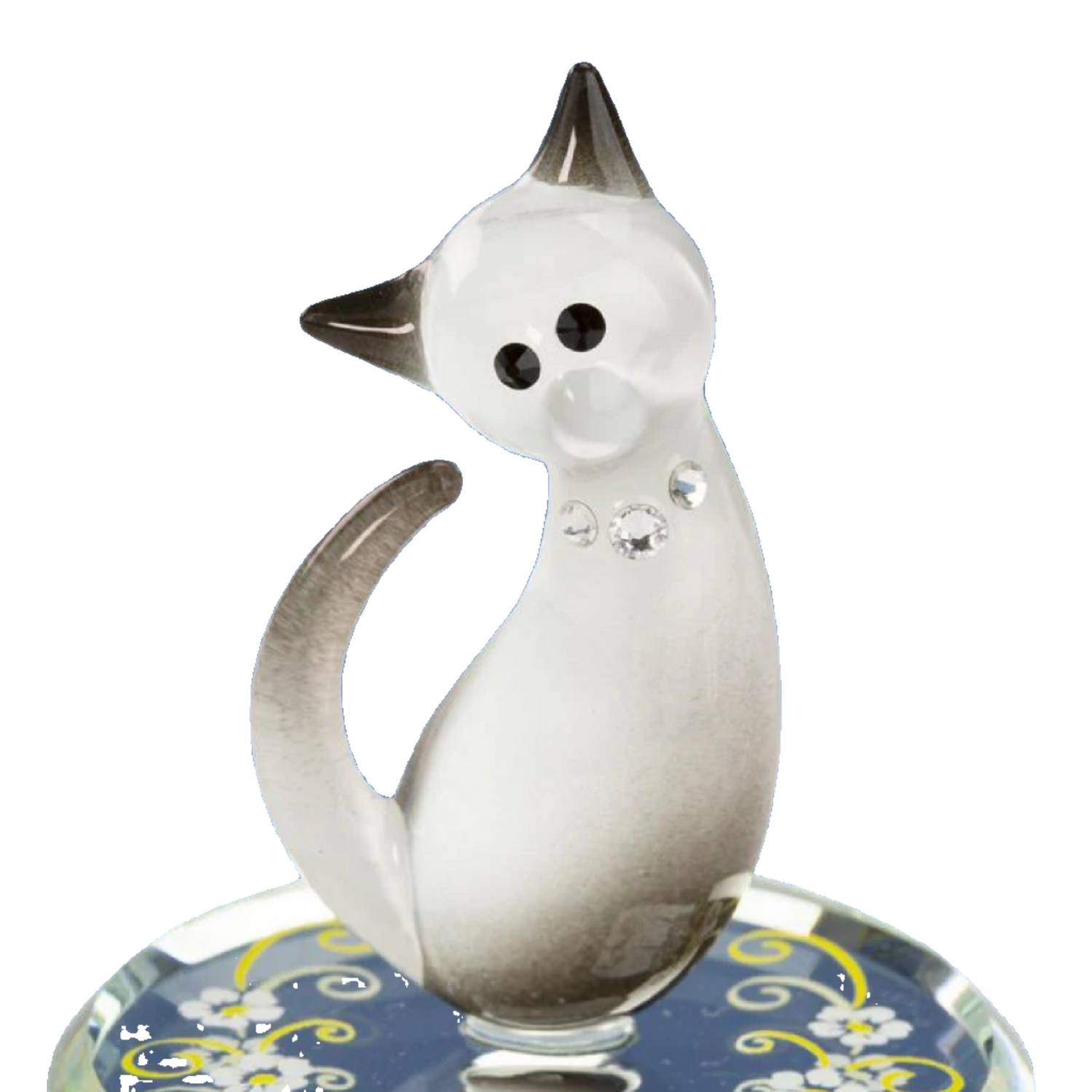 Glass Baron Siamese Cat Figure