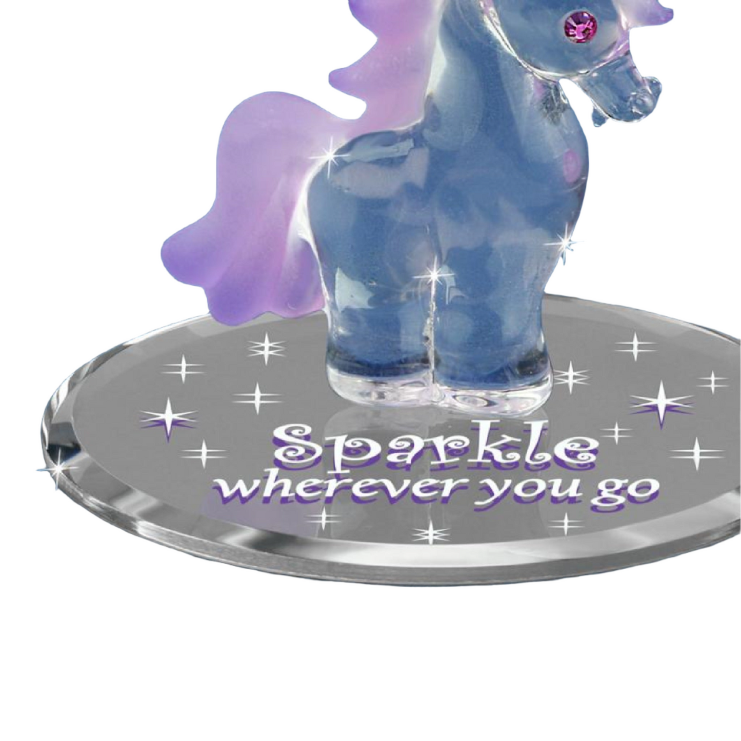 Glass Baron Baby Unicorn Sparkle Figure