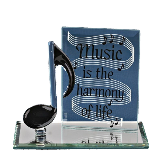 Glass Baron Music Note Plaque