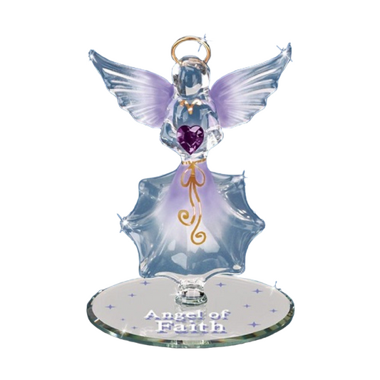 Glass Baron Angel Of Faith Figurine