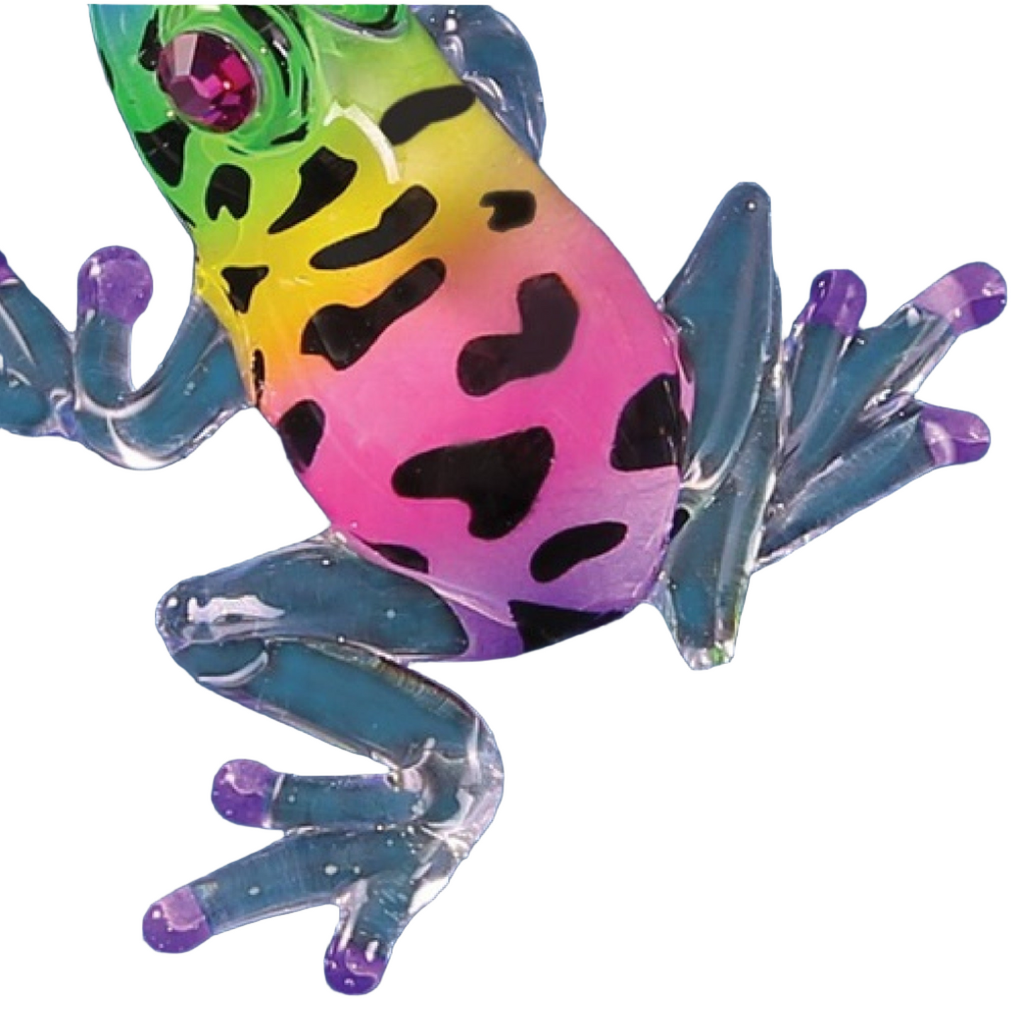 Glass Baron Frog Figurine