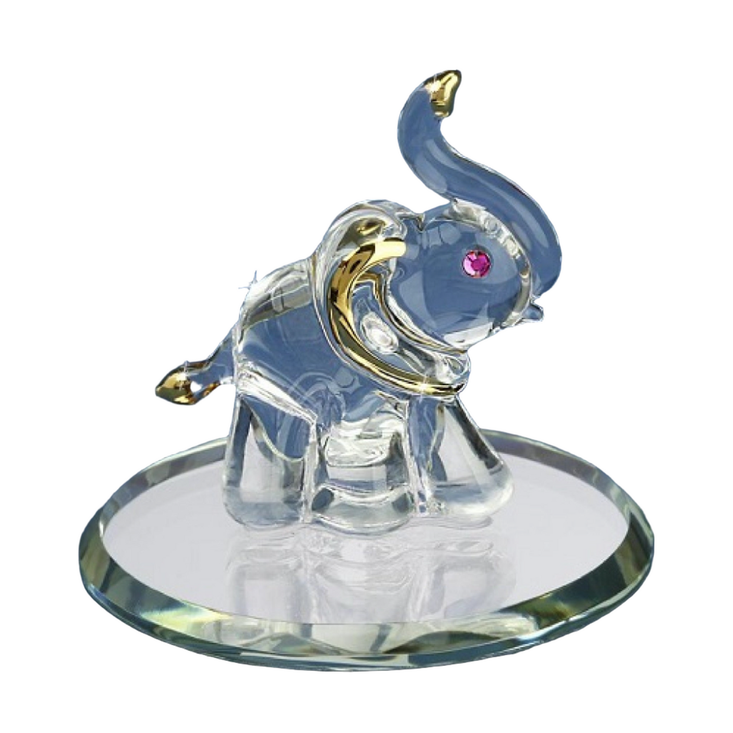 Glass Baron Tiny Elephant Figurine