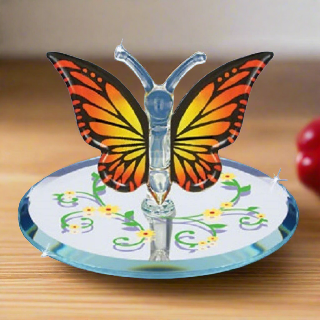 Papillon Baron en verre, monarque grand