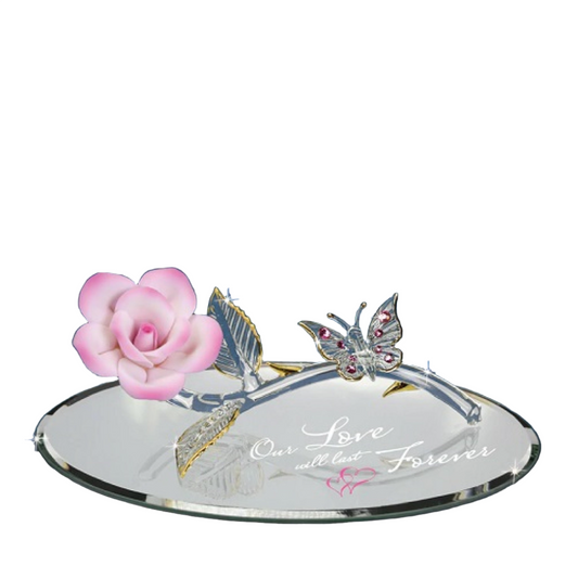 Glass Baron Butterfly "Love Forever" Figure