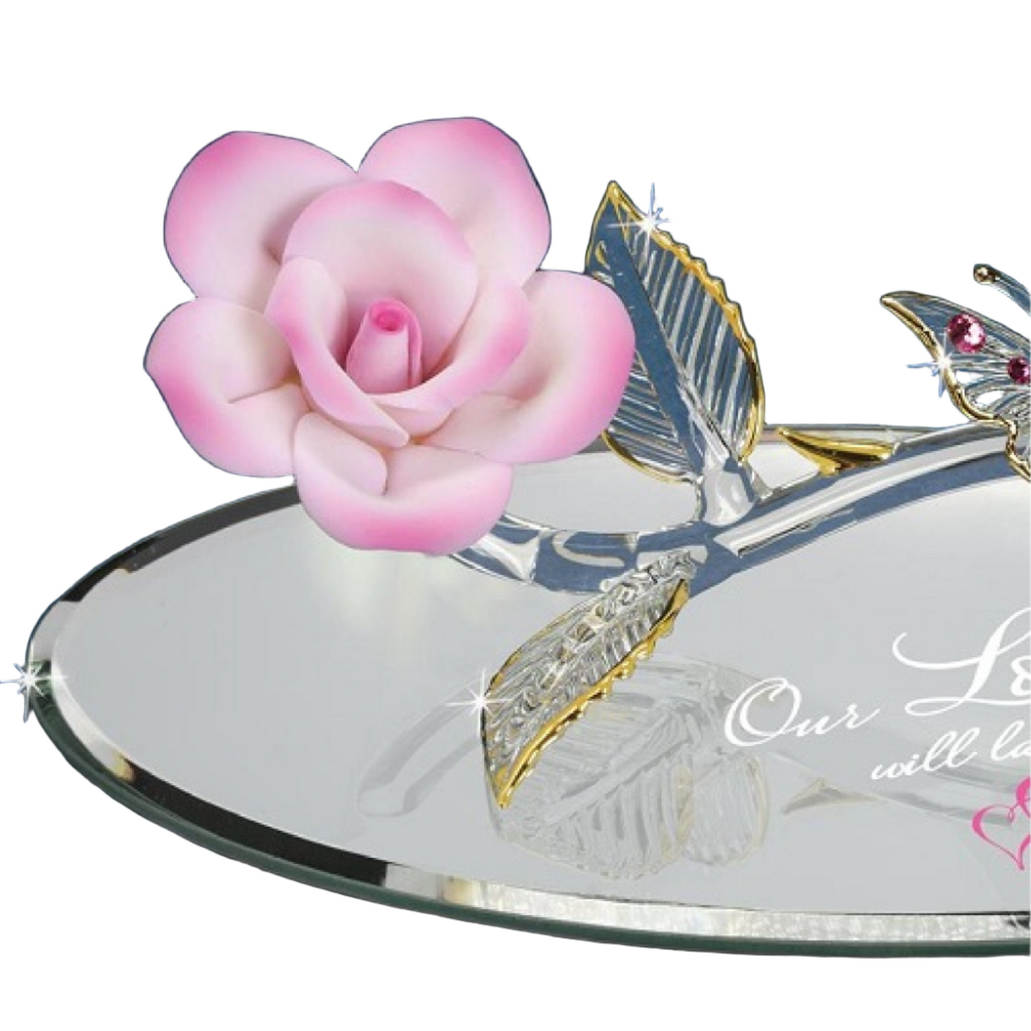 Glass Baron Butterfly "Love Forever"