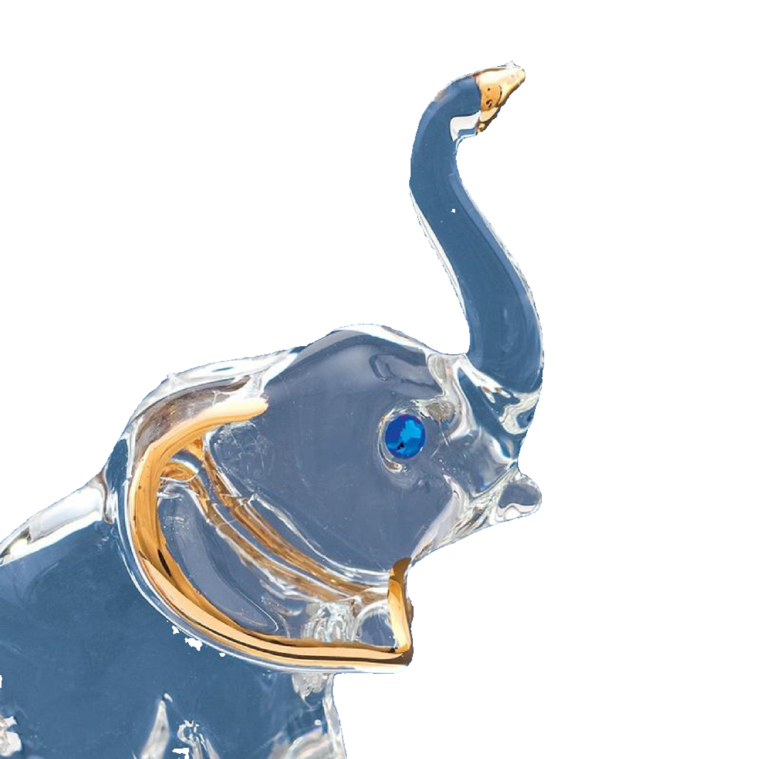 Glass Baron Elegant Elephant Figure