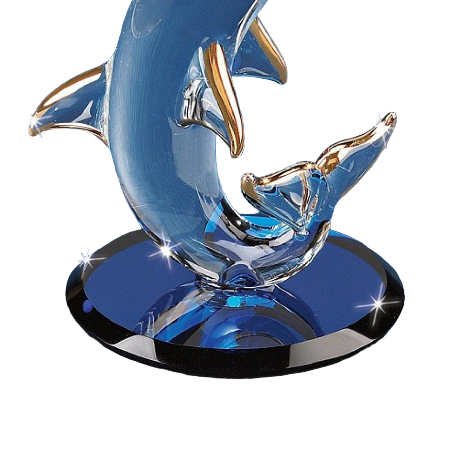 Glass Baron Dolphin Balancing Crystal Ball