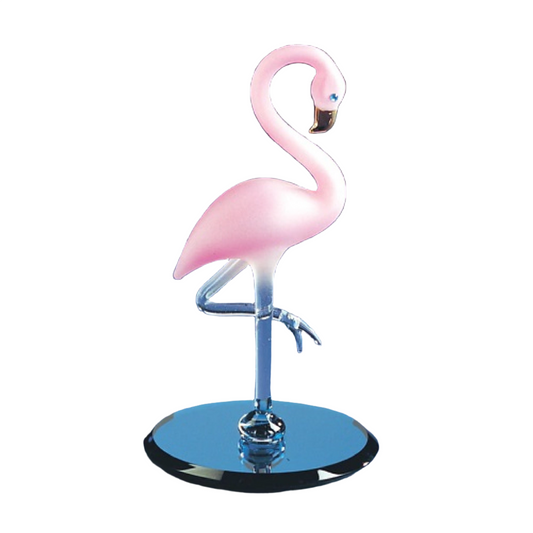 Glass Baron Flamingo Figure