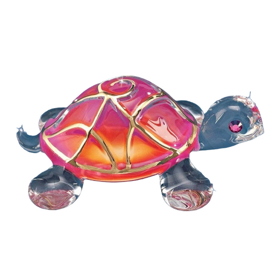 Glass Baron Turtle Sunrise Figure