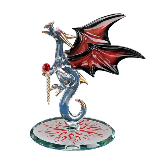 Glass Baron Dragon Wildfire Figure