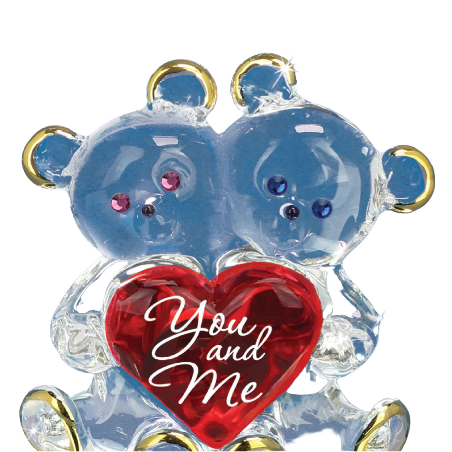 Glass Baron "You and Me" Bear Pair