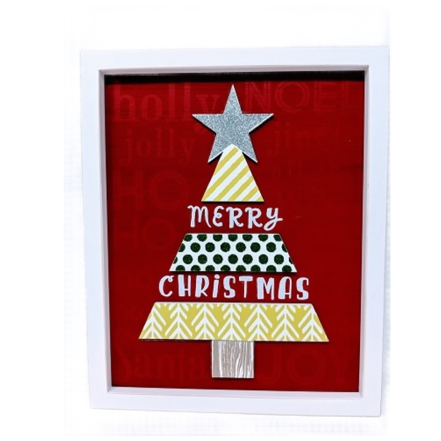 Malden Merry Christmas Wood Plaque Box Sign