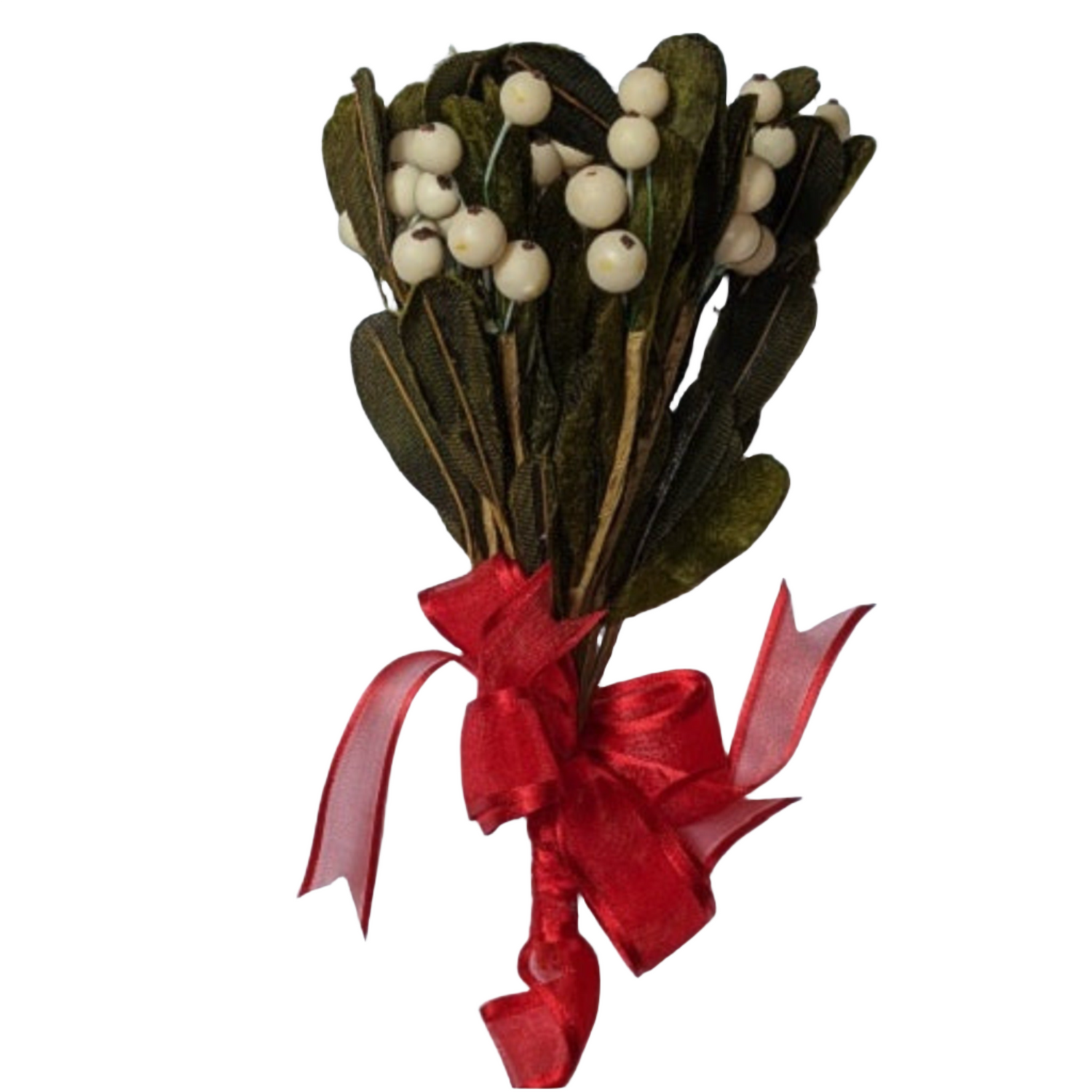 Mistletoe Sprig with Red Ribbon By Roman