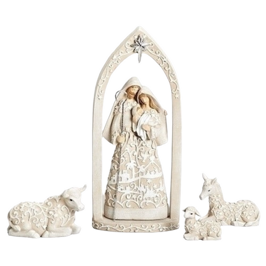 Roman 4 Pc. Holy Family With Arch Nativity