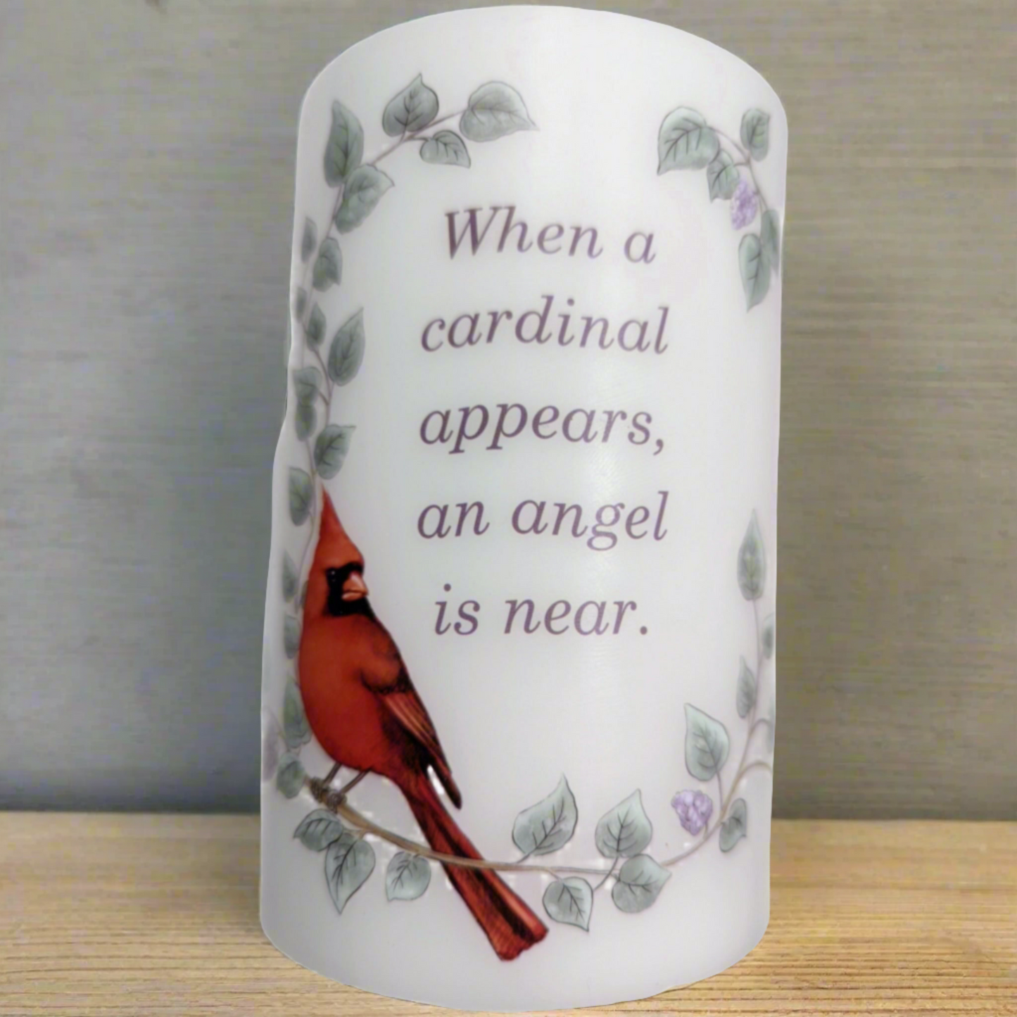 Roman Memorial 6"H LED Cardinal Candle